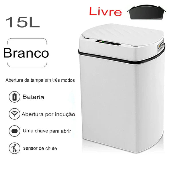 Lixeira inteligente para Banheiro com sensor automático